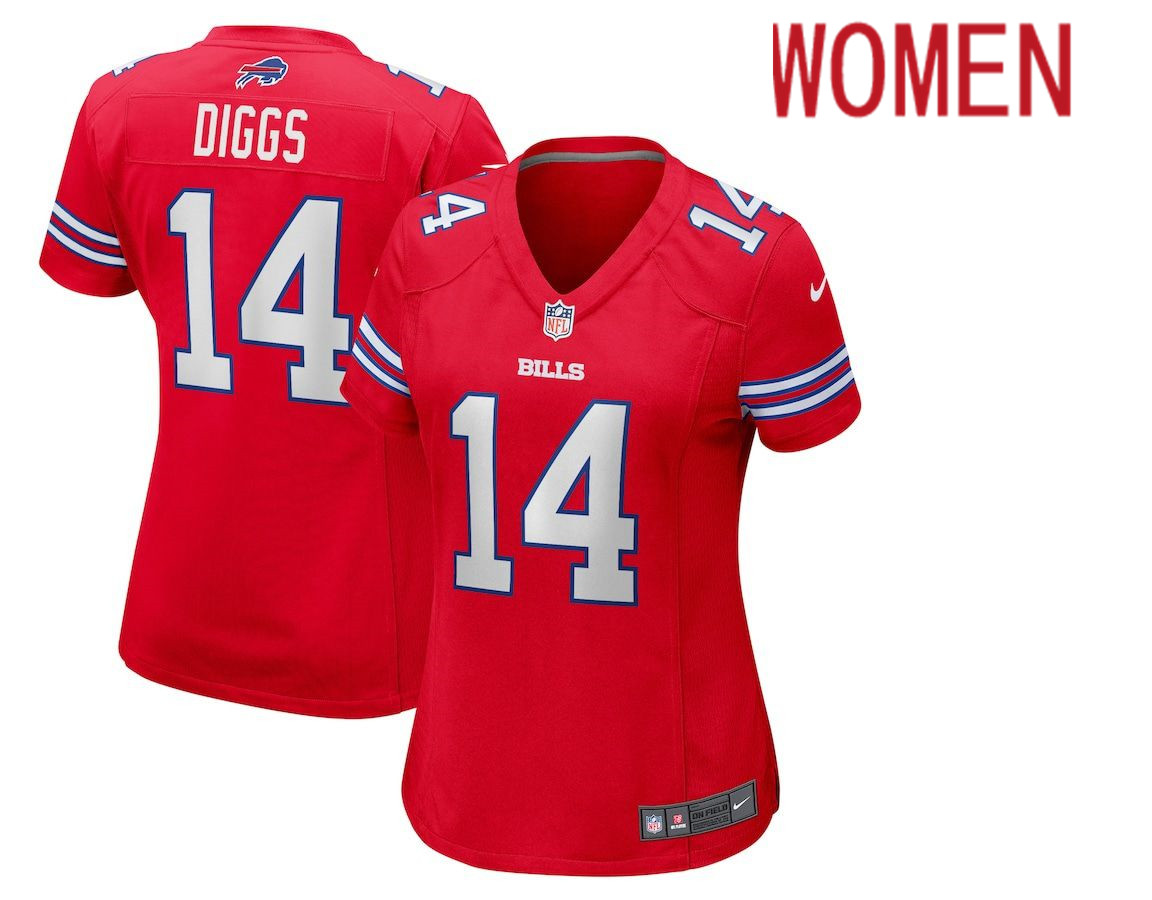 Women Buffalo Bills #14 Stefon Diggs Nike Red Game NFL Jersey->bayern munich jersey->Soccer Club Jersey